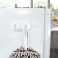 thumbnail image 4 of 2 Pcs Key Holder Wall Mount Adhesive Hooks, Decorative Sticky Key Hanger Rack No Damage, Stick on Hooks for Hanging Towel Hat Coat, 4 of 5