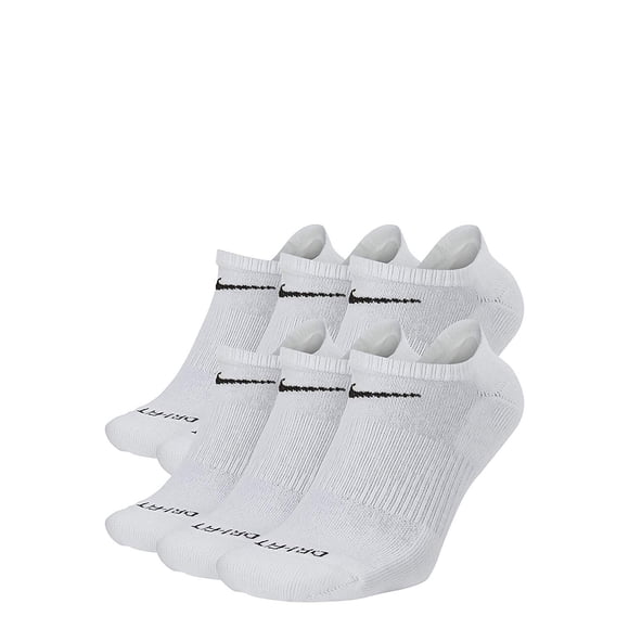 Nike Chaussettes Mi-Mollet Coussinées en Coton Everyday Plus Unisexes Grandes, Lot de 6
