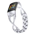 thumbnail image 2 of WIFKLSIIPG for Fitbit- Charge 5 Watch Alloy Diamond Fashion Strap Replacement Strap, 2 of 5