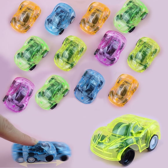 Yunuuuoa Ensemble de 5 Voitures Jouets à Rétrofriction, Mini Véhicules à Friction, Cadeaux de Fête et Plaisir de Jeu, Coureurs en Plastique à Rétrofriction, Couleurs Assorties, Voitures Jouets en Vrac pour Jouer et Offrir