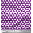 thumbnail image 1 of Soimoi Poly Georgette Fabric Geometric Block Decor Fabric Printed Yard 52 Inch Wide, 1 of 3