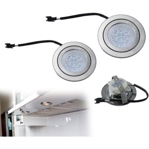Ampoule d'éclairage pour hotte de portée - 2 Remplacement des Pcs LED Ampoules à capuchon DC 12V Hotte de cuisine encastrée LED Ampoule lumineuse pour une luminosité accrue 6500K Blanc frais & Efficacité énergétique