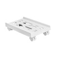 thumbnail image 1 of QualitChoice Support Mobile CPU Support de Bureau Tour PC Robuste Durable sous Bureau Noir Protecteur Blanc 40x20cm, 1 of 6