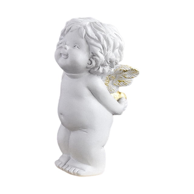 Collection de Statues d'Ange Ornement de Bureau Décoration d'Ange pour Intérieur Extérieur F