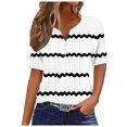thumbnail image 1 of Birdeem Blouses pour Femmes T-Shirt Col en V Couleur Unie, 1 of 12