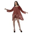 thumbnail image 4 of Moomaya Tuniques à Manches Longues pour Femmes Robes Imprimées à Manches Longues Filles, 4 of 4