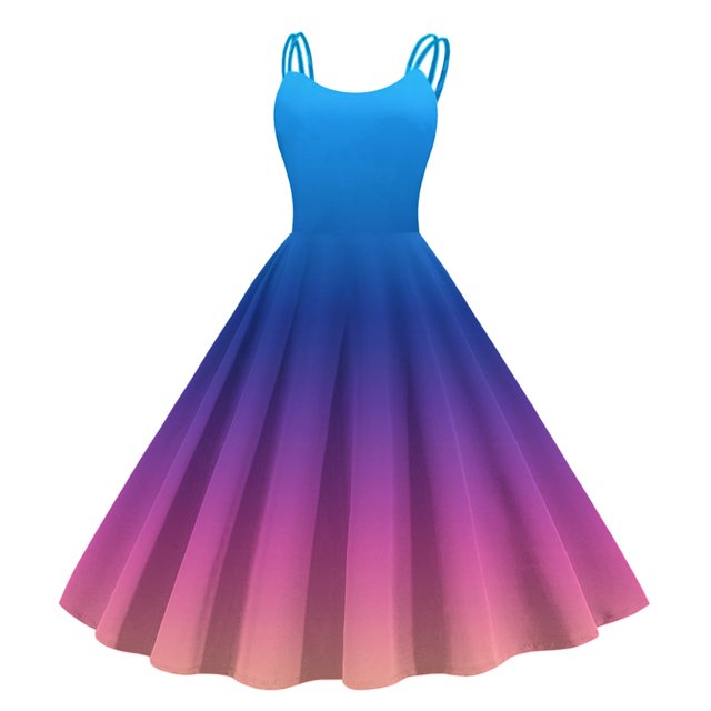 adviicd Robes Mignonnes pour Femmes Robe d'Été Portefeuille Col en V Midi à Pois Suisses à Volants Manches Flottantes Bleue,m