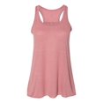 thumbnail image 1 of Bella Ladies Flowy Racerback Tank, S, Mauve Marble, 1 of 3