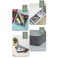 thumbnail image 3 of QualitChoice Home Hotel Felt Keys Tapes Phone Watch Storage Box Living Room Drawer Pens Remotes Jewellery Organizer Container Light Grey Pink 1 Pc, 3 of 6