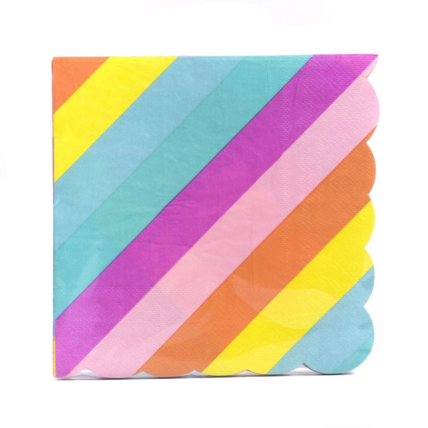 Party- Eh! Serviettes de fête avec rayures imprimées, lot de 16 par Horizon Group USA