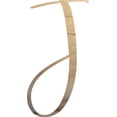 thumbnail image 1 of Unpainted Wood Letter J Craft, Paintable 3'' Tall Wood Alphabet Letter, DIY Nicholia Script Font, 1 of 3