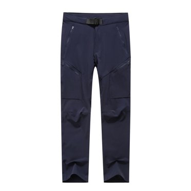 Penkiiy Hiking Pants Men Clearance Men's Solid Fashion Outdoors Quick Drying Hiking Pants Trousers Navy Pants