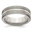 thumbnail image 1 of Edward Mirell Titanium 7mm Band Size 11 Ring Wedding Man Classic Flat  For Dad Mens  For Him, 1 of 10