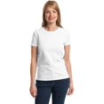 thumbnail image 3 of Gildan T-Shirt à Manches Courtes pour Femmes en Coton 100 pour Cent avec Encolure Rubanée. 2000L, 3 of 7
