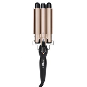 Hair Curling Iron Wand,3 Barrel Curling Iron Barrel Curling Iron Wand Electric Hair Waver Ultra Responsive