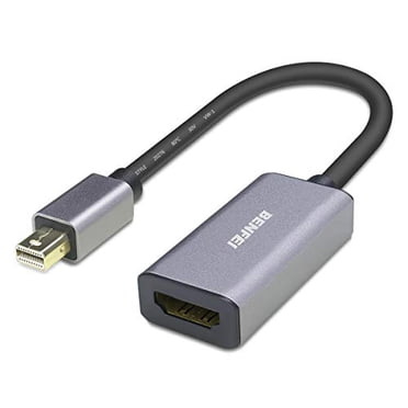 Mini DisplayPort to HDMI Adapter, Benfei Mini DP to HDMI Adapter compatible with MacBook Air/Pro, Microsoft Surface Pro/Dock, Monitor, Projector and More - grey