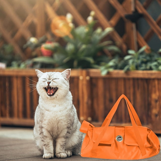 LSLJS Dog and Pussy Going Bag Portable Foldable Shoulder Bag, Pussy Scratching and Gnaw Fixed Bag with Straps, Changeable Chest Circumference,wiht Zipper Pocket, Backpack