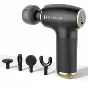 Mini Massage Gun with Brushless Motor Portable Handheld Deep Tissue Massager, Light & Palm-Size & Quiet, Black
