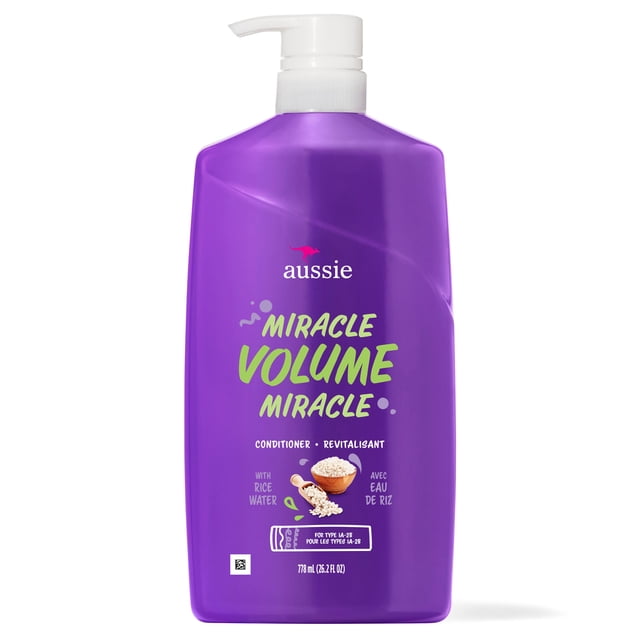 Aussie Volume Miracle avec Prune & Bambou, Revitalisant Sans Parabènes