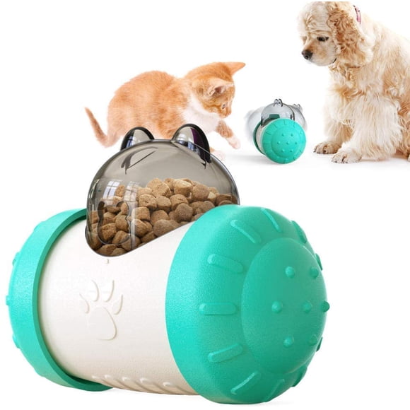 Jouet de Distribution de Nourriture pour Animaux de Compagnie, Jouet pour Animaux de Compagnie de Distributeur de Nourriture de gobelet,pour Chiens Chats de Tous âges (Bleu)