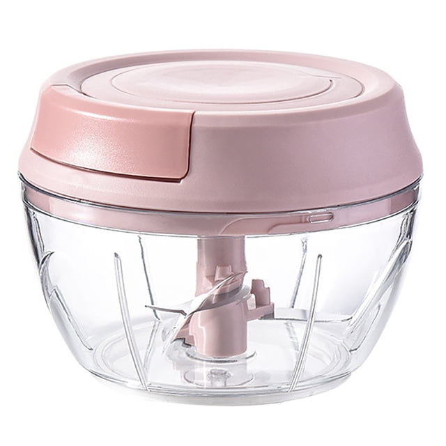 Manual Garlic Chopper Mini Stainless Steel Portable Onion Crusher Food Chopper