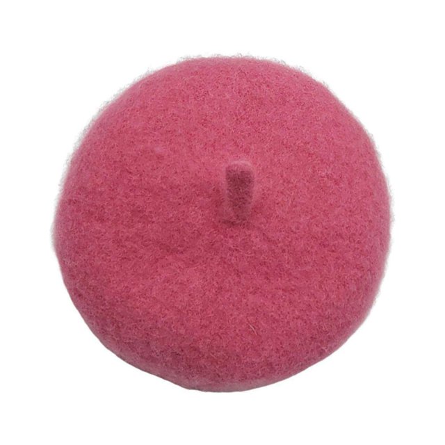 Chien Chat Béret Laine Chapeau de Jardin Durable Réglable Élastique Photo Accessoires Corde Costume Chaud Rose Rouge