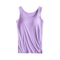 thumbnail image 4 of Camisole en Coton pour Femmes, Camisole Ajustable avec Soutien-Gorge Intégré, Tricot Extensible, 4 of 6