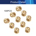 thumbnail image 4 of Wekity M3x4mm Female Thread Knurled Nuts,100PCS Hx5mm OD Brass Threaded Insert Embedment Nuts Hydraulic Welded Joint Injection Molding Assortment Kit for 3D Printing Injection Molding-0621, 4 of 5