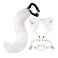 thumbnail image 1 of Ensemble 3x Oreilles et Queue en Peluche Couvre-Chef Col Ras-du-Cou Ensemble Blanc, 1 of 8