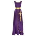 thumbnail image 3 of YUUMIN Tunique Superposée de Danse de Louange pour Femmes Longueur Cheville Coupe Ample Robe Maxi Robe de Culte Liturgique Violet 4TG, 3 of 7