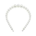 thumbnail image 1 of Bandeau Perlé Exquis Réglable Résistant à l'Usure Accessoires de Coiffure Chic Universel Cadeaux de la Saint-Valentin Diadèmes pour Femmes 18mm, 3 Grandes Perles, 1 of 7