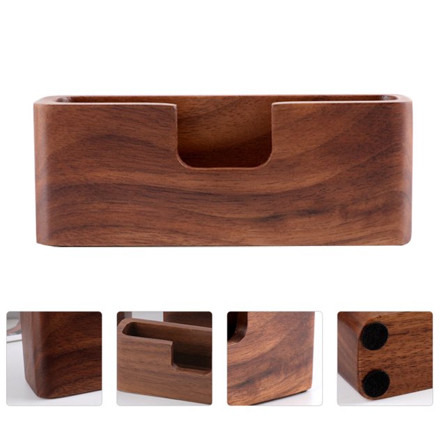 UPGRATOR 1PC Card Stands Wooden Holder for Business Card Display on Desk
