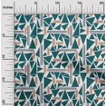 thumbnail image 1 of oneOone Cotton Cambric Fabric Triangle & Line Geometric Print Fabric By The Yard 56 Inch Wide, 1 of 4