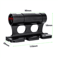 thumbnail image 4 of 2X Bicycle Rack Car Roof-Top Mount Racks Road Bike Carrier Front Fork Quick Release Fixed Clip Parking Rack Bracket,2set x Bike Fork Mount,Black, 4 of 8