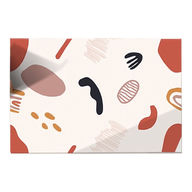Floor Carpet Non-slip Soft Polyester Nordic Style Abstract Bedroom Bedside Carpet Home Decor for Bathroom