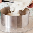 thumbnail image 4 of Unique Bargains 2PCS Round Cake Ring 3.14 x 2 Inch Stainless Steel Pastry Mousse Dessert Ring for Baking Cooking Making Tool, 4 of 6