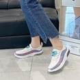 thumbnail image 2 of RKSTN Pantoufles pour Femmes à Bout Rond Confortables Décontractées en Toile Chaussures à Talon Plat d'Extérieur Espadrilles à Lacets,Pantoufles pour Femmes Intérieur Extérieur, 2 of 5