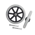 thumbnail image 1 of Becaristey 2x Roue avant 8inch pour Roulettes Ultra-Silencieux pour Fauteuils Roulants Déambulateurs Gris 8 Pouces, 1 of 6