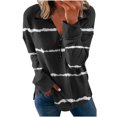 thumbnail image 2 of 2023 Chandail de Mode pour Femmes Rabais de 50 % Liquidation Mode Ample Col Roulé Imprimé Fermeture Éclair Manches Longues Chandail Haut Blouse, 2 of 5