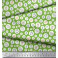 thumbnail image 3 of Soimoi Polyester Crepe Fabric Star & Cute Animals Kids Print Fabric by The Yard 52 Inch Wide, 3 of 3