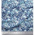 thumbnail image 1 of Soimoi Green Velvet Fabric Leopard & Wild Animal Skin Decor Fabric Printed BTY 58 Inch Wide, 1 of 3