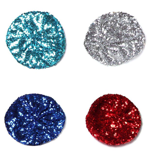 Stretch Metallic Shining Sequins Berets Women Autumn Spring Summer party berets Hats Mix Color Party Show Advertising Caps