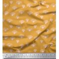 thumbnail image 1 of Soimoi Orange Poly Georgette Fabric Coral Ocean Print Fabric by Yard 52 Inch Wide, 1 of 2