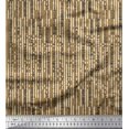 thumbnail image 1 of Soimoi Brown Rayon Fabric Brush Stroke & Lines Abstract Print Sewing Fabric Yard 56 Inch Wide, 1 of 3