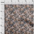 thumbnail image 2 of Tissu de Coton Cambric Brun Abstrait Robe Florale Tissu Tissu Imprimé par la Cour 42 Pouces Large-4rc, 2 of 5