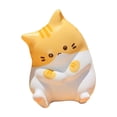 thumbnail image 1 of 4.9X3.5X3.5 Inches Orange Kitty Slow Rising Squishy Toy With Textured Surface Stress Relief Desk Ornament For Children Adults Home Office Orange, 1 of 6
