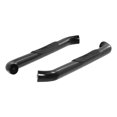 thumbnail image 1 of Aries 204048 Nerf Bar  With Step Pads; 3 Inch Round Bent; Powder Coated; Semi-Gloss Black; Carbon Steel; Without End Caps; Rocker Panel Mount, 1 of 2
