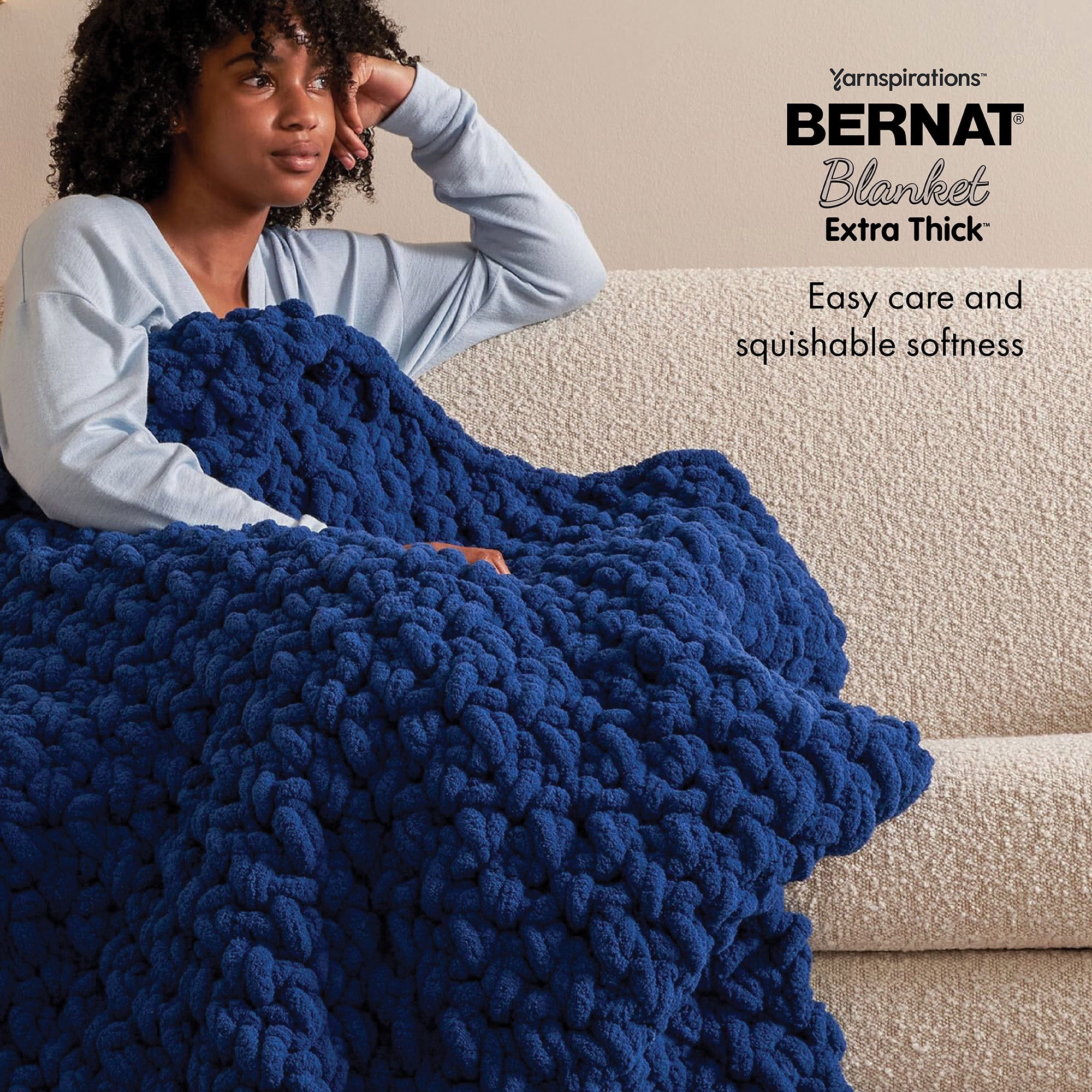 Bernat® Fil Extra Épais™ pour Couverture, Polyester #7 Jumbo, 21,2 Oz/600 G, 72 Verges