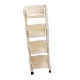 thumbnail image 1 of 3 Tier Slim Storage Cart, Rolling Utility Cart With Wheels, Bathroom, Kitchen, Laundry Room Organizer   White, 1 of 8