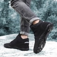 thumbnail image 4 of LSLJS Man Solid Color Drawstring Warm Cotton Boots Fleecing Intensification Snow Boots, Mens Boots, Gift for Men, 4 of 6